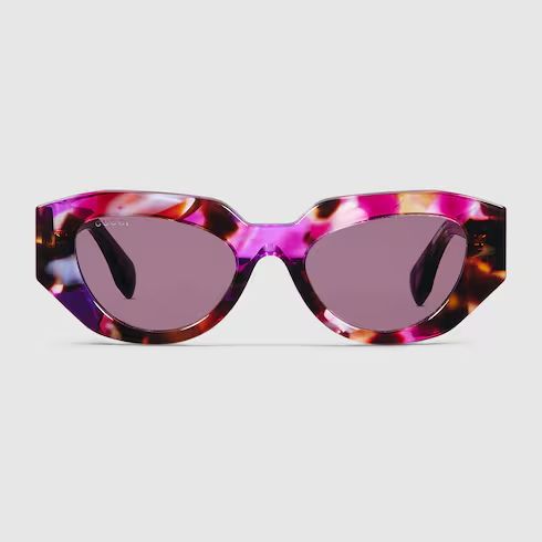 Cat eye frame sunglasses