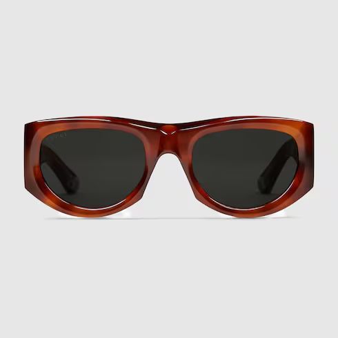 Rectangular-frame sunglasses