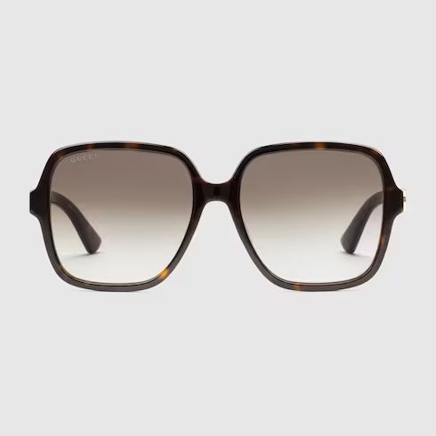 Rectangular frame sunglasses