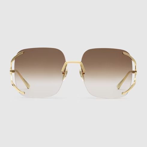 Square metal sunglasses