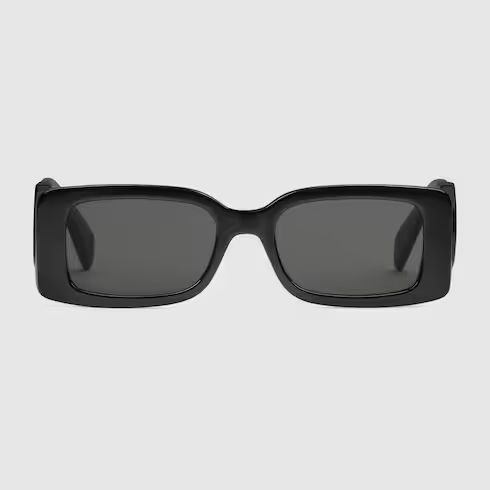 Rectangular frame sunglasses