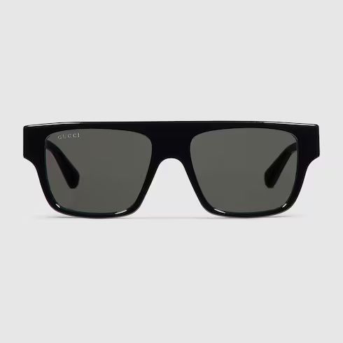 Rectangular frame sunglasses