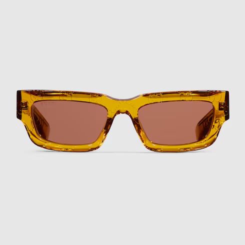 Rectangular frame sunglasses