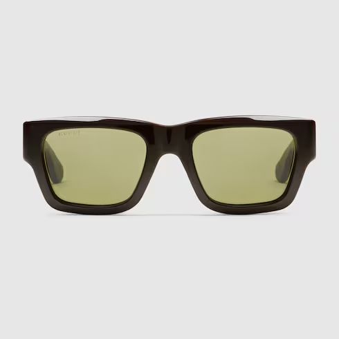 Rectangular frame sunglasses