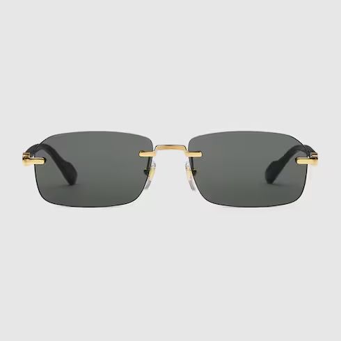 Rectangular frame sunglasses
