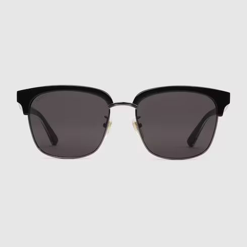Rectangular frame sunglasses
