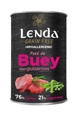 Paté de buey con guisantes   400gr