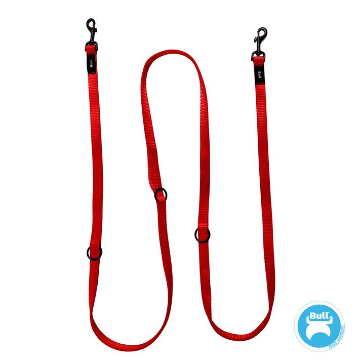 BULL RAMAL ADIESTRAMIENTO MULTIPOSICIONES (ROJO  280 X 2 CM)