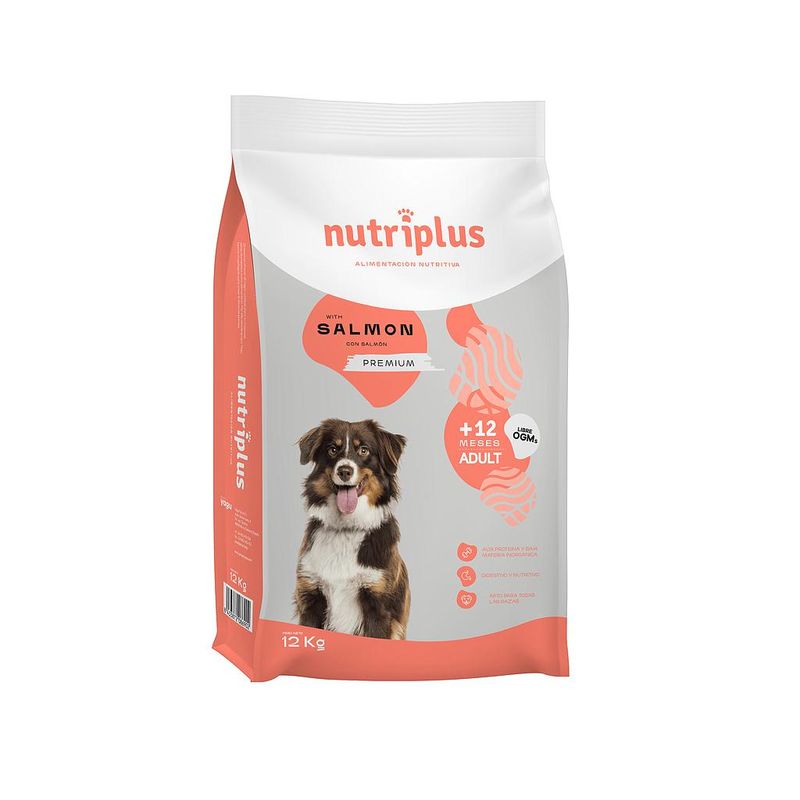 Nutriplus Perros Adulto Salmón 12 Kg