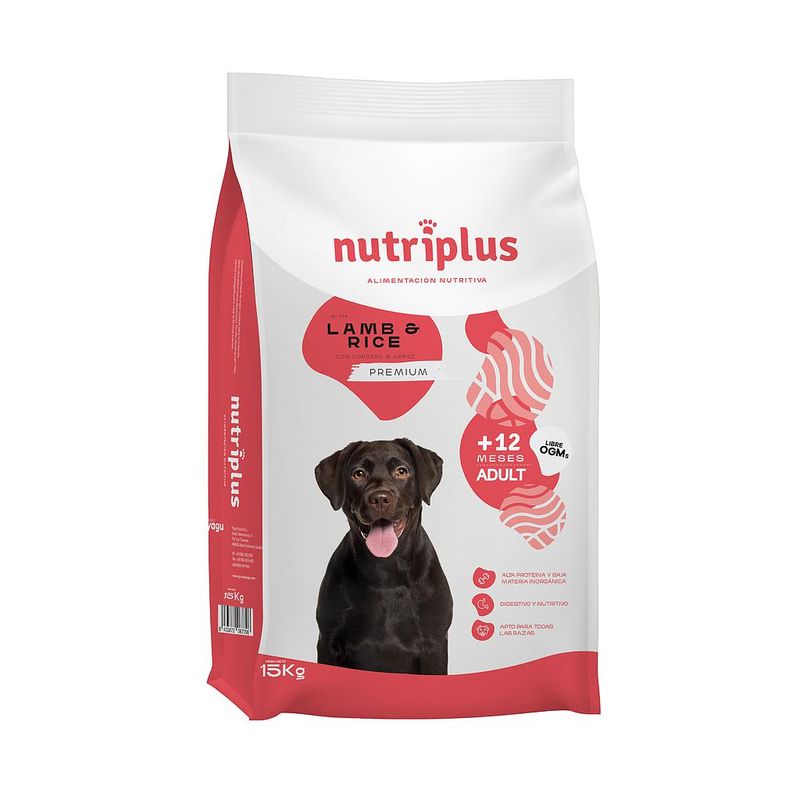 Nutriplus Perros Adultos Cordero -15 kg