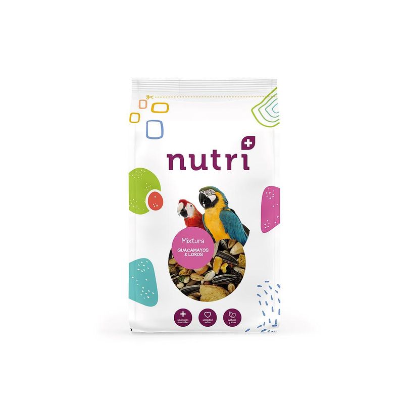 NUTRI+ Aves Mixtura Loros y Guacamayos con Fruta 2.5 kg