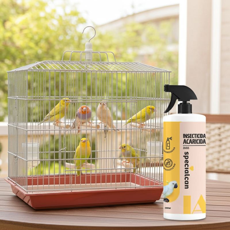 Spray Insecticida para Aves de Jaula   1 litro