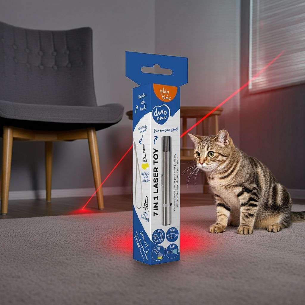 DUVO LASER PARA GATOS 7 EN PLATA