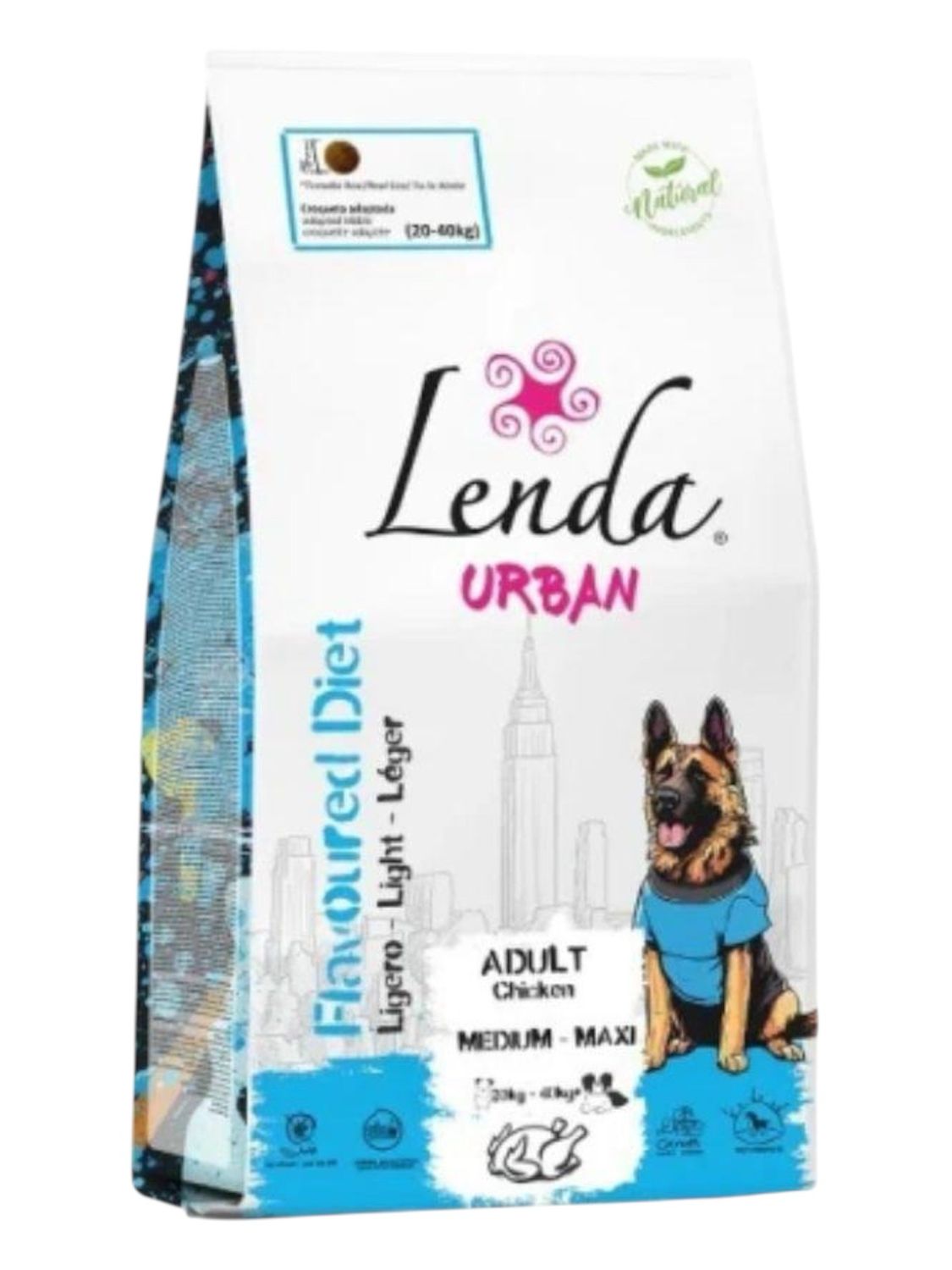 LENDA URBAN FLAVOURED DIET 12+3 =15  (pollo-cerdo-vacuno)