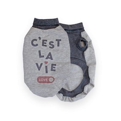 MI&DOG SUDADERA AFELPADA LA VIE (T-35) MI&DOG SUDADERA AFELPADA LA VIE (T-35)