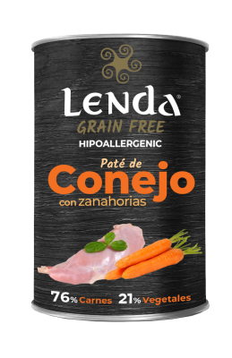 Paté de conejo con zanahoria 400gr ( sin cereales )