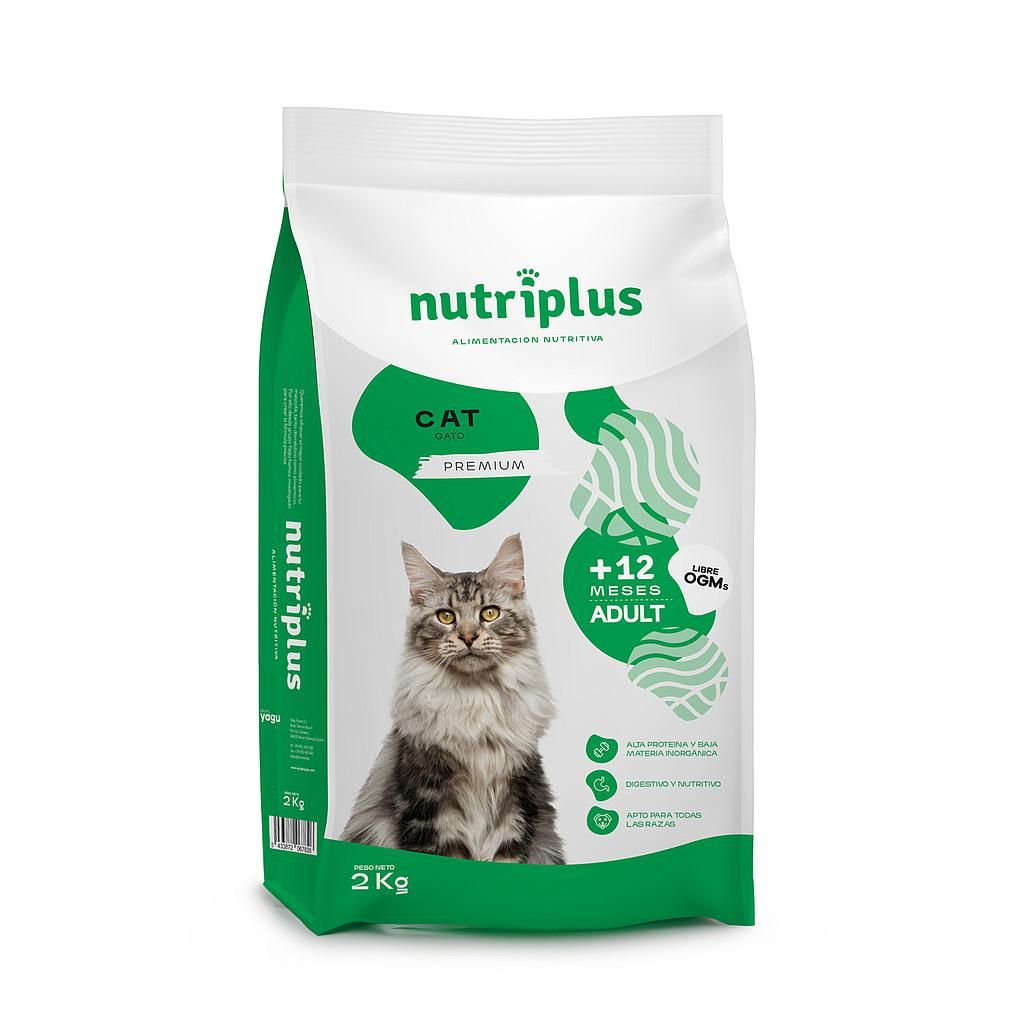Nutriplus Gato Adulto- Pollo y Arroz 2 kg