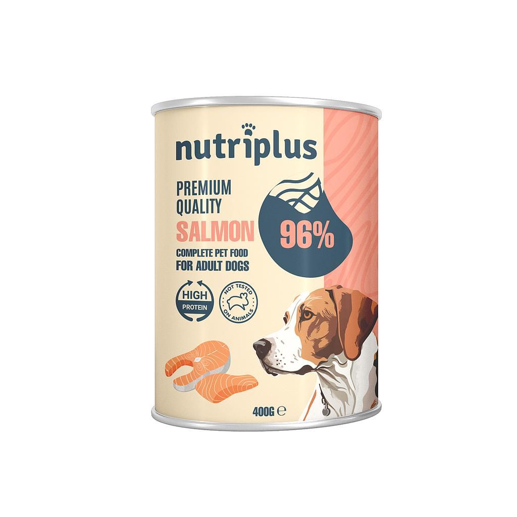 NutriPlus Perros Comida Húmeda Salmón 400 g NutriPlus Perros Comida Húmeda Salmón 400 g