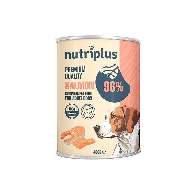 NutriPlus Perros Comida Húmeda Salmón 400 g NutriPlus Perros Comida Húmeda Salmón 400 g