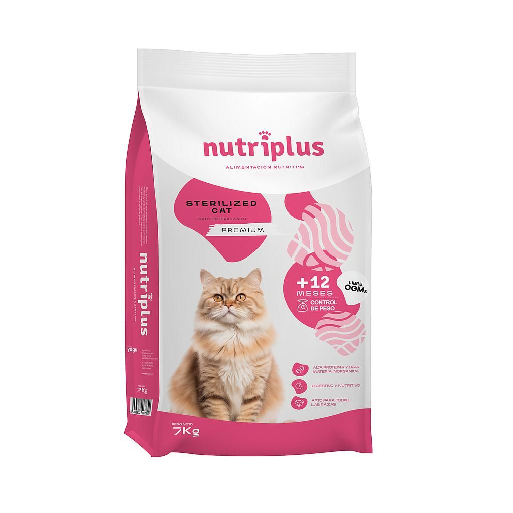 NUTRIPLUS GATOS ADULTO ESTERILIZADO 7kg