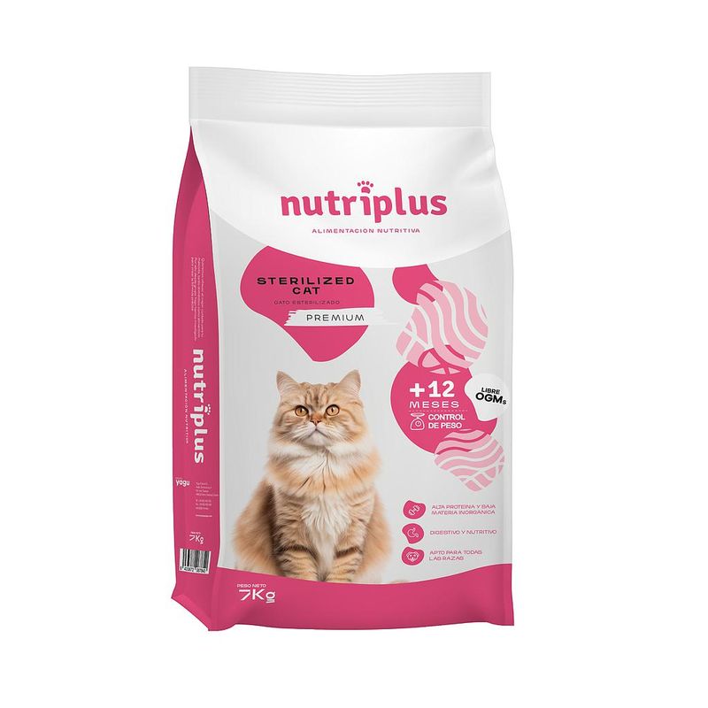 NUTRIPLUS GATOS ADULTO ESTERILIZADO 7kg