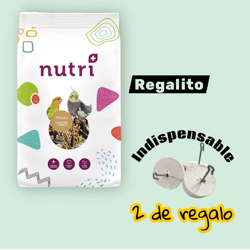 NUTRI+ AVES MIXTURA AGAPORNI Y NINFA (BIG 4.000 GR APROX)