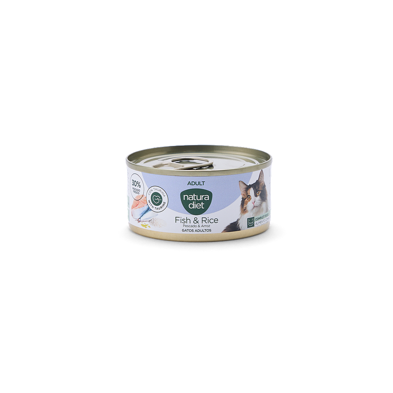 Natura Diet Adult Fish &Rice 85 g - Paté de pescado fresco Natura Diet Adult Fish &Rice 85 g - Paté de pescado fresco