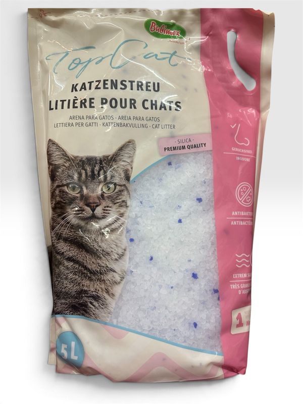 Bubimex Top Cat – Arena de gel de sílice para gatos, 5 L Bubimex Top Cat – Arena de gel de sílice para gatos, 5 L