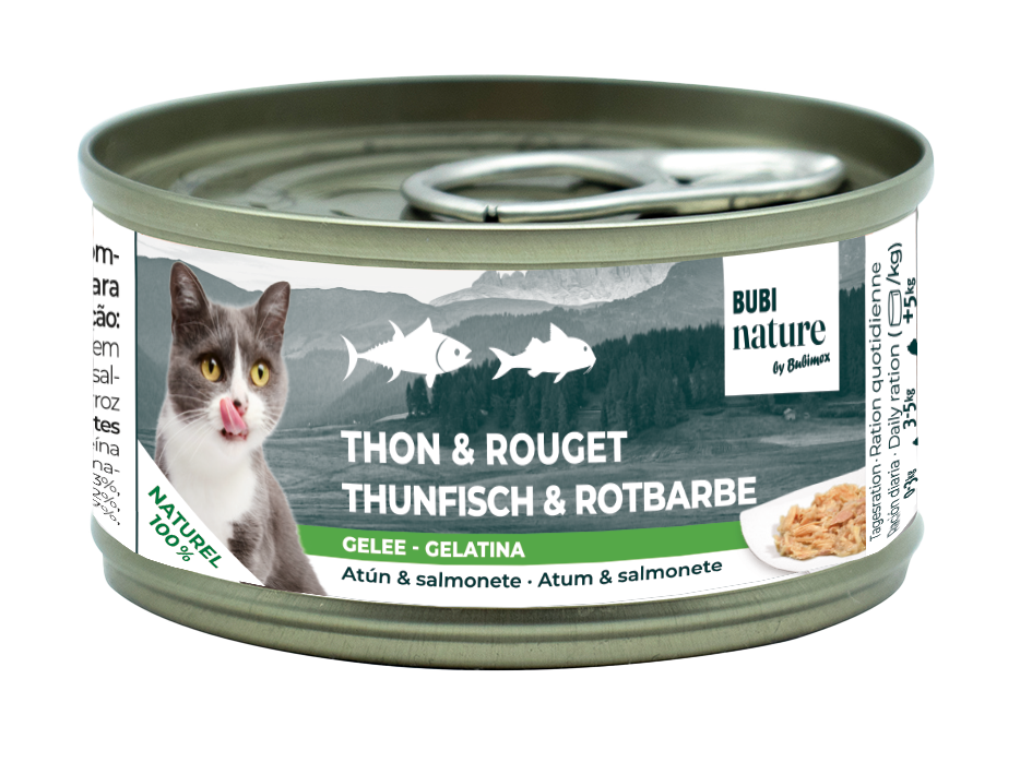 Bubi Nat. CAT Atún/Salmonete gelatina 70g Bubi Nat. CAT Atún/Salmonete gelatina 70g
