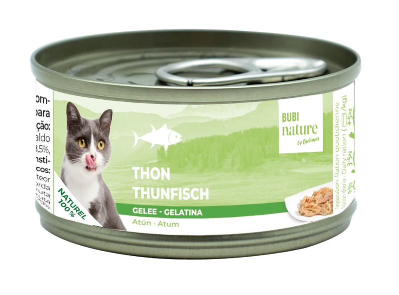 Pack 6 Bubi Nature CAT Atún gelatina 70g - uni/ 1.49€