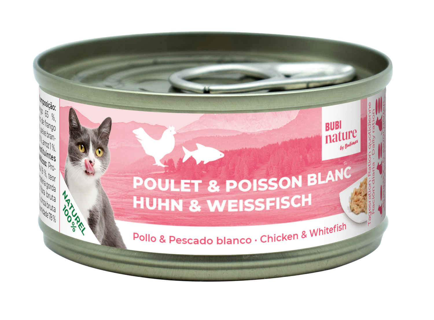 Bubi Nature CAT Pollo&Pescado Blanco 70gr