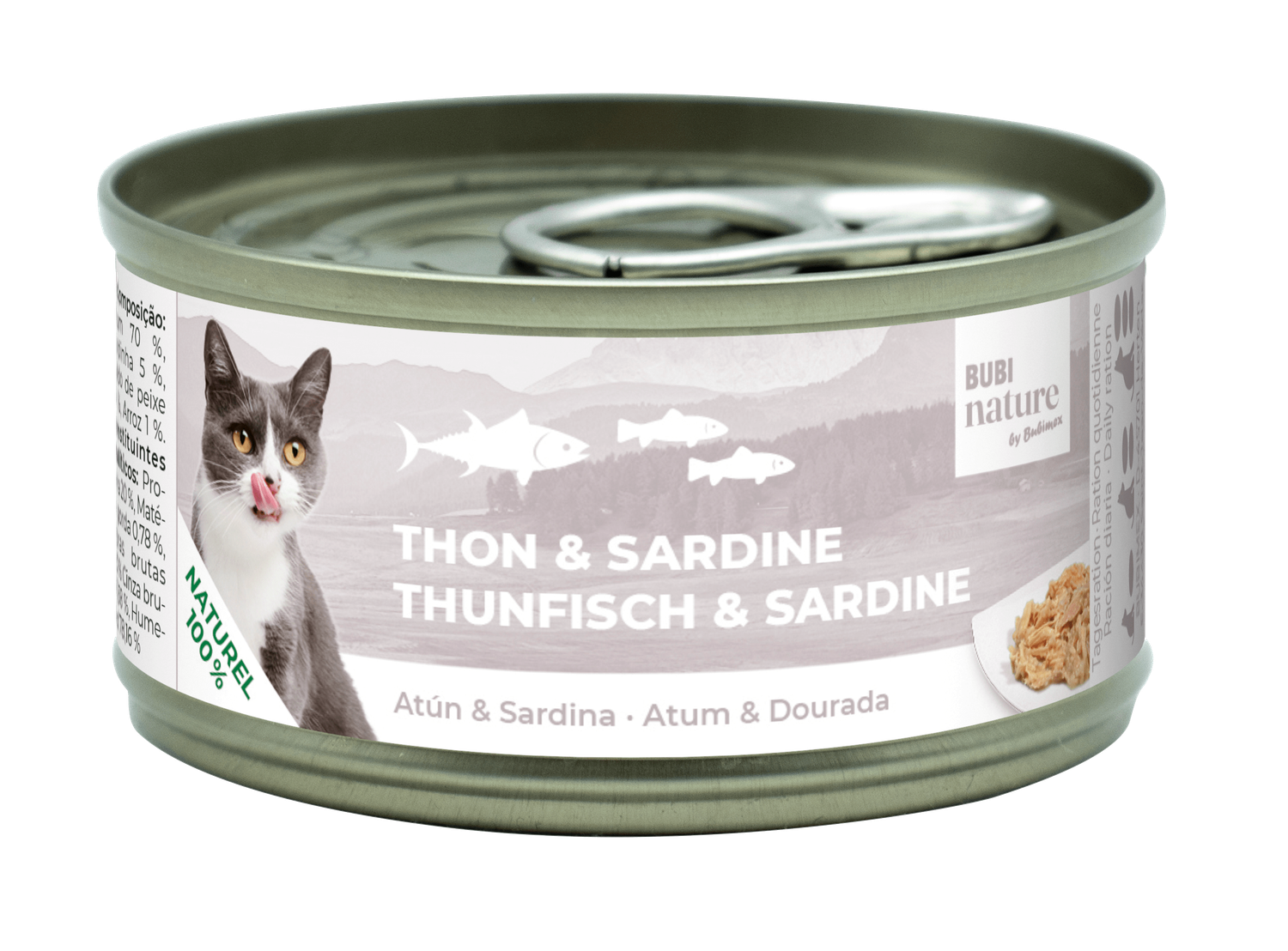 Bubi Nature CAT Atún & sardina 70gr Bubi Nature CAT Atún & sardina 70gr
