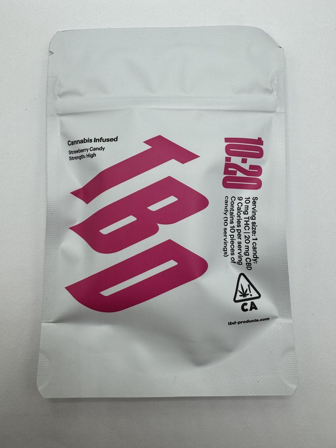 TBD Infused Gummies, Flavors: Strawberry Candy, Milligrams: 10mgTHC/20mgCBD