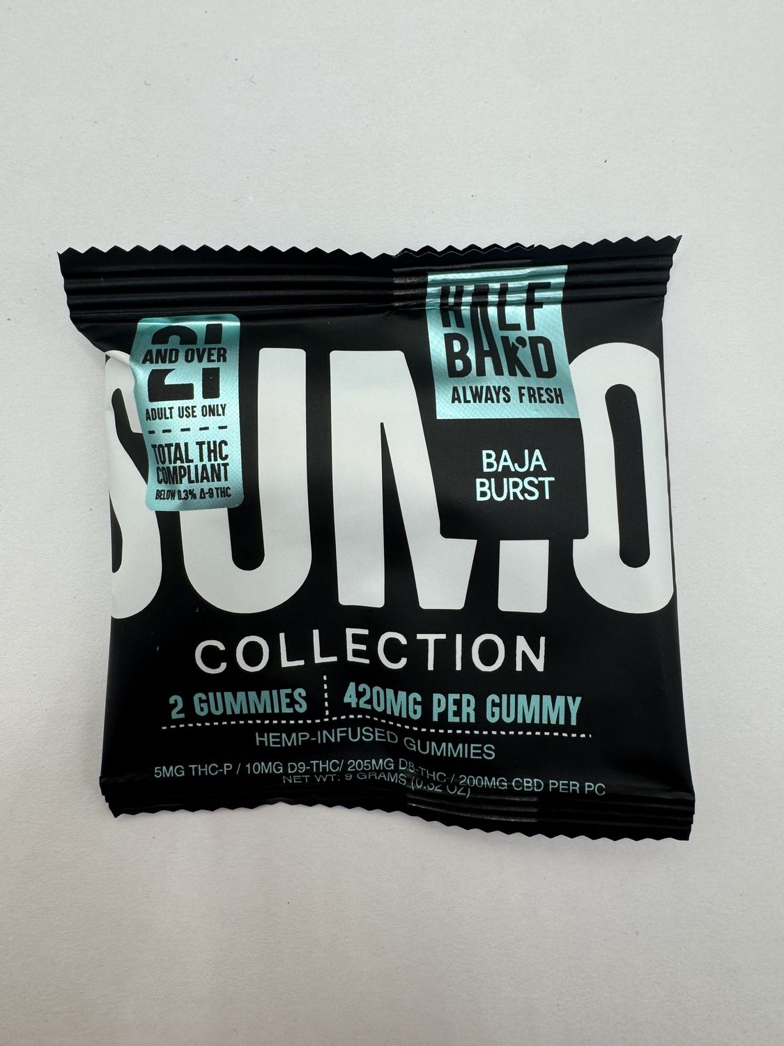Half Bakd 420mg Gummies, Colour: Baja Burst
