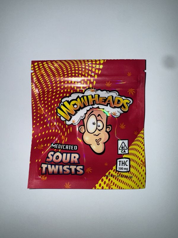 Wowheads Sour Twists 500mg