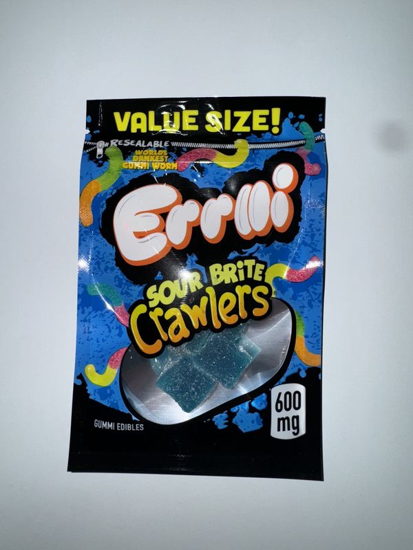 Errlli Sour Brite Crawlers 600mg