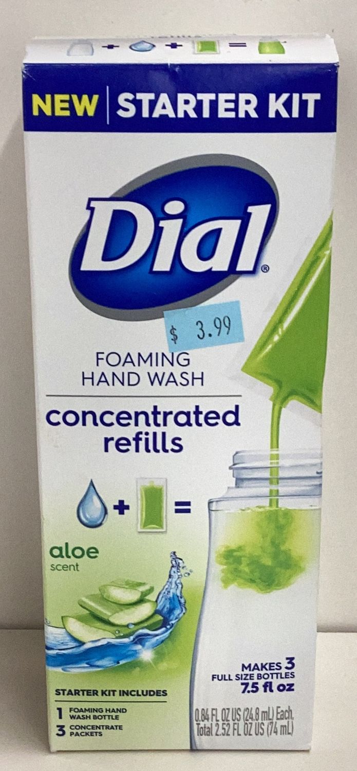 Dial Foaming Hand Wash Concentrated Refills Starter Kit - Aloe Scent