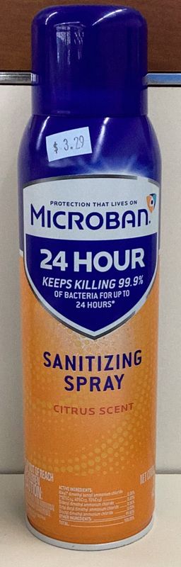 Microban Sanitizing Spray -Citrus Scent