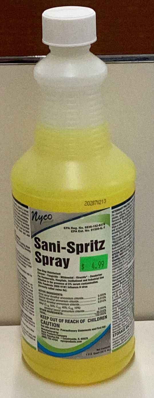 Nyco Sani-Spritz Spray 32oz.