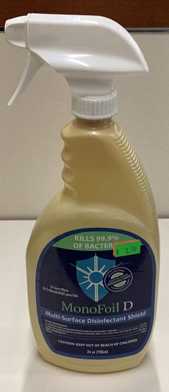 Mono-Foil D Multi-Surface Disinfectant Shield 24oz.
