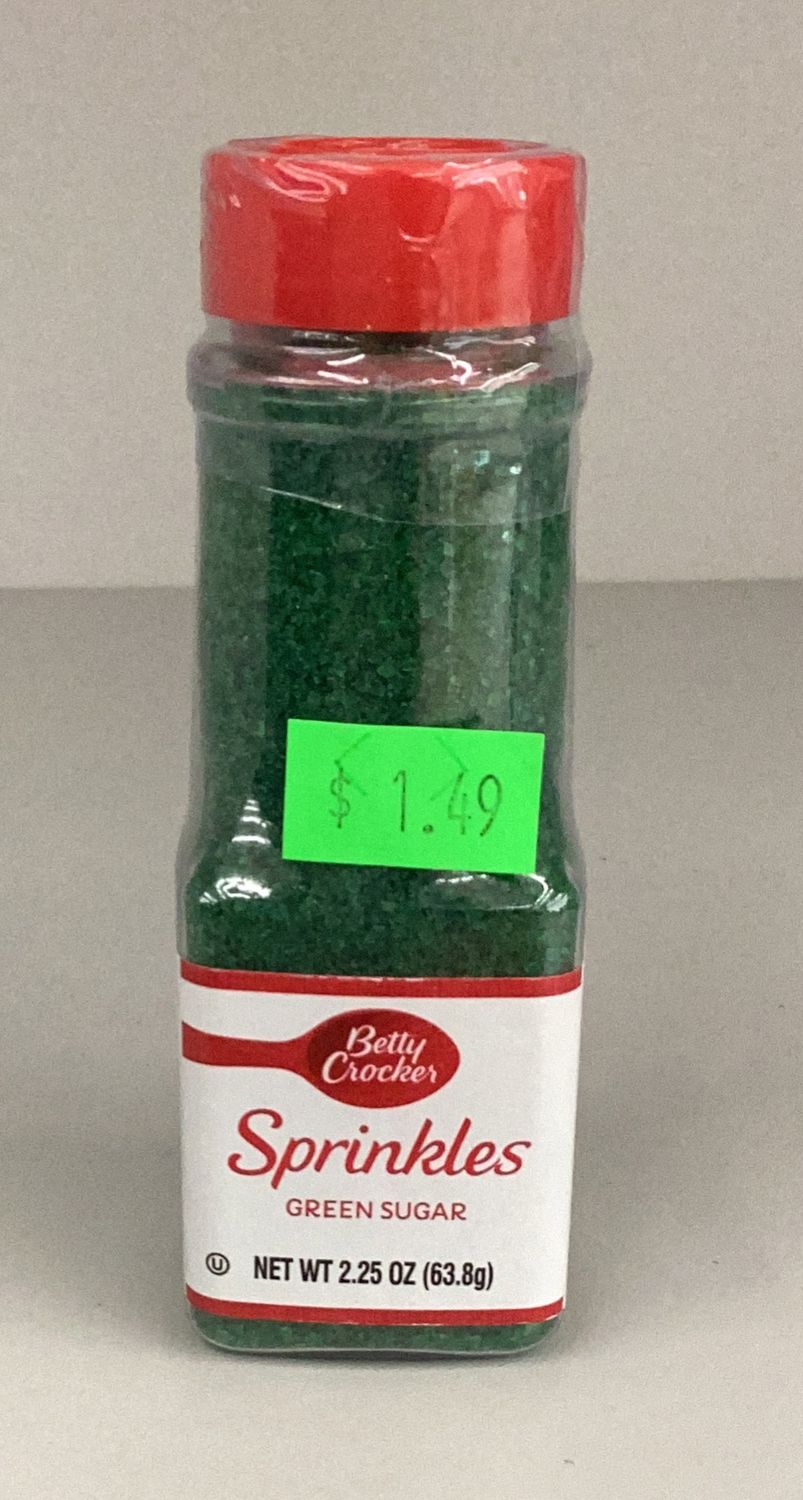 Betty Crocker Sugar Crystal Green 2.25 Oz