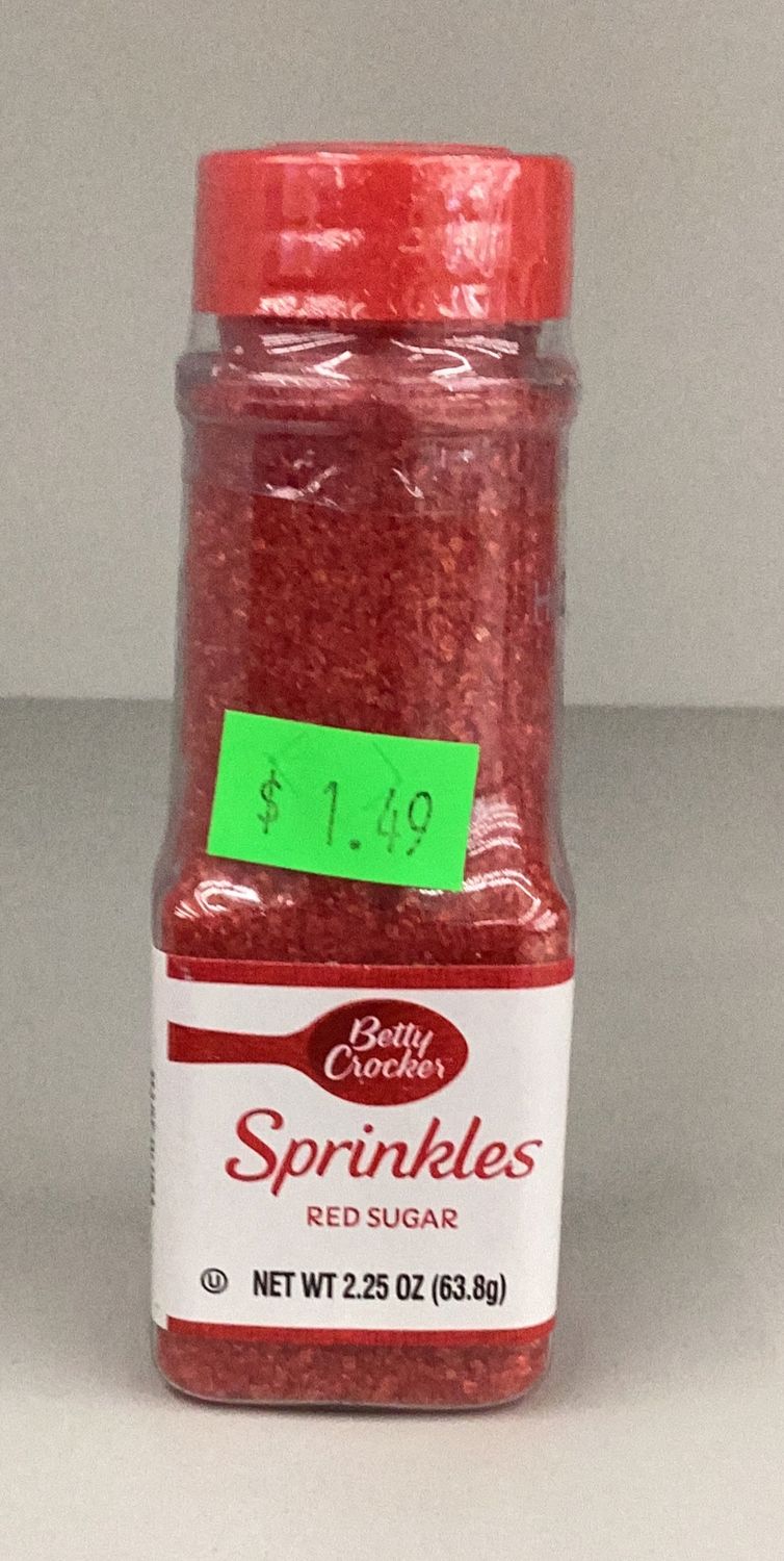 Betty Crocker Decorating Sugar 2.25oz-Red
