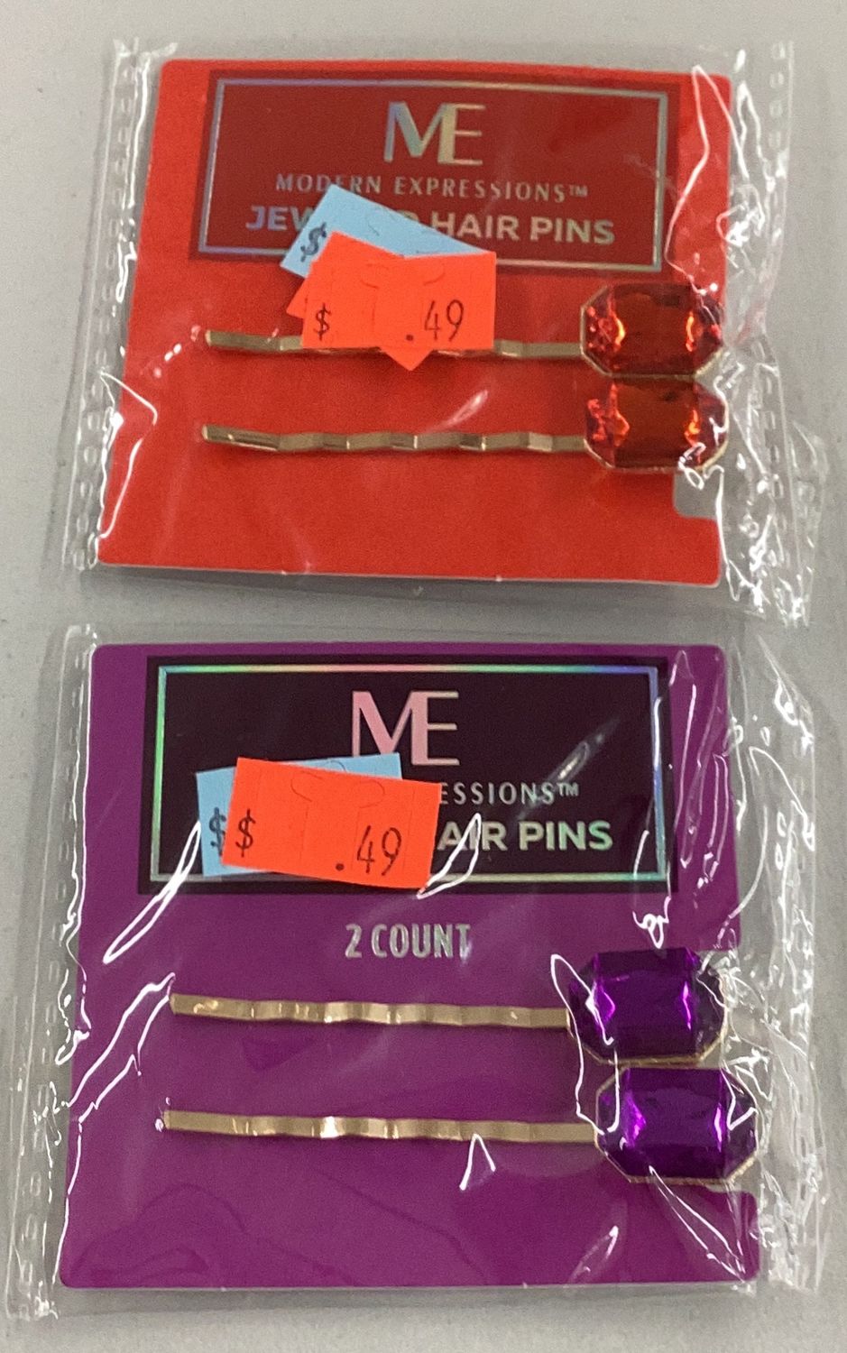 Modern Expressions Jeweled Hair Pins - 2.0 ea