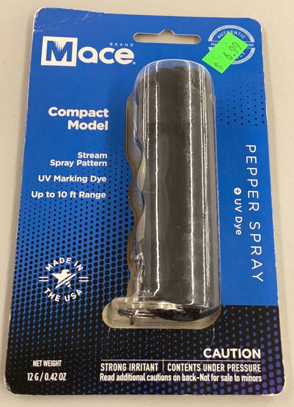 Mace Brand Compact Model Pepper Spray - Black