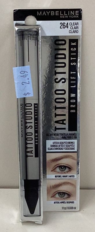 Maybelline Tattoo Studio Brow Fade and Smudge Resistant Lift Stick Clear