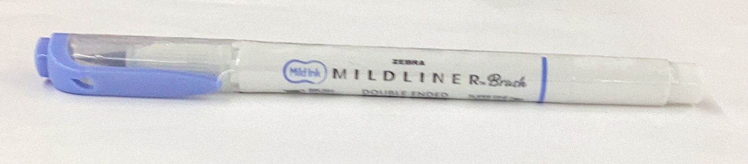 Mildliner Double Ended Brush Pens Dark Blue
