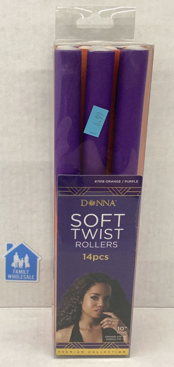 Donna Soft Twist Rollers 14 Pcs