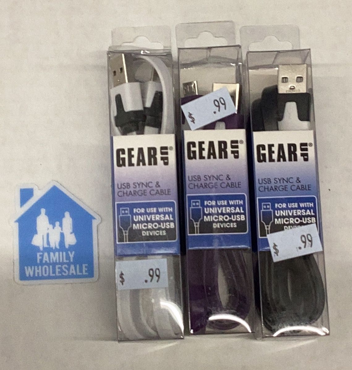 GearUp Micro USB Sync &amp; Charging Cable Assorted Colors