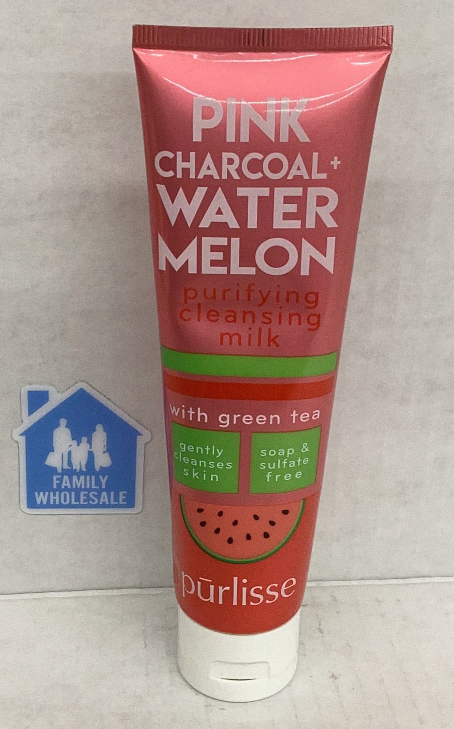 Purlisse Pink Charcoal + Watermelon Purifying Cleansing Milk with Green Tea