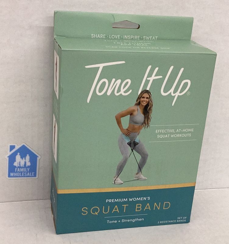 Tone It Up Premium Women&#39;s Squat Band - Set of 2 ResistanceBands